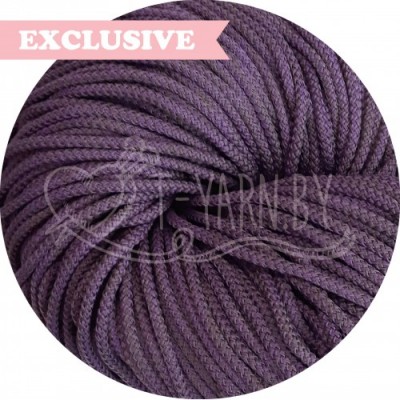 Полиэфирный шнур с сердечником, цвет Баклажан, 5мм, 200м, пасма